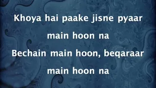 main hoon na sad abhijeet bhattacharya lyrics sahrukh khan 