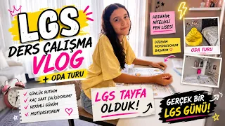 LGS Ders Çalışma Vlog + Oda Turum 🏡✨