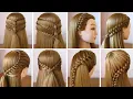 4 Diy hairstyle for teenage girls | cool hairstyles | Coiffures pour tous les jours facile a faire