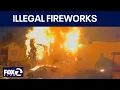 Illegal 4th of July Oakland fireworks spark fire damage KTVU