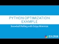 Python Optimization Example Snowball Rolling with Scipy Minimize