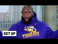 LSU alum Marcus Spears stunts in Tigers gear after beating Alabama Get Up