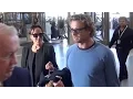 Simon Baker And Rebecca Rigg Jet Out Of LAX Sans Kids