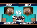 Download Lagu Riptide 2025 TOP 8 - Syrup (Steve) Vs. acola (Steve) Smash Ultimate - SSBU