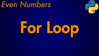 Python Program To Print Even Numbers Using For Loop