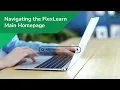 FlexLearn for Students Navigating the FlexLearn Homepage