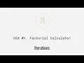 Factorial Calculator Python Iterations U3AW1