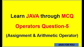 Java Assignment and arithmetic operators in tamil java for beginners in tamil core java in tamil
