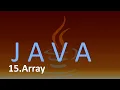 Java with IntelliJ 15 - Array