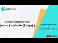 12 Linux Commands echo variable sign