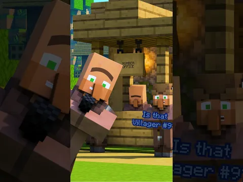 EMERGENCY!🚨There Are No Villager Numbers Left!! #minecraft #minecraftanimation #villagernews