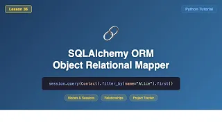 SQLAlchemy ORM Models Relationships Aggregates - Python Tutorial for Beginners