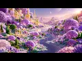 Beyond the Clouds Heaven Blooms in Lavender Celestial Fantasy Garden 4K