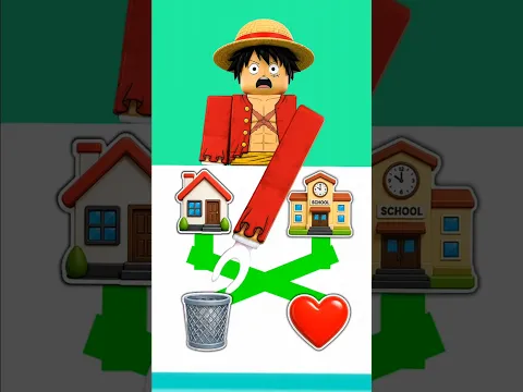 Home 🏠 or School 🏫 Funny Choice 😂 #shorts #roblox