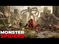 How big is Arachne Werespider and Cage Spider Monster Spider Size Comparison