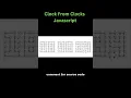 JavaScript Clock UI Animation HTML CSS JS Project