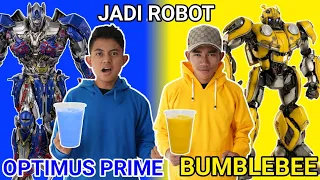 Download DRAMA MINUMAN KARAKTER ROBOT! ARIK JADI ROBOT BUMBLEBEE! | Mikael TubeHD MP3