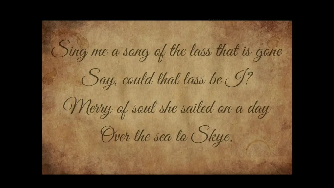 The Skye Boat Song - Outlander (Extended) Lyrics feat. RAYA YARBROUGH The Skye Boat Song - Outlander (Extended) Lyrics feat. RAYA YARBROUGH