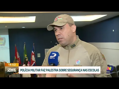 Polícia Militar faz palestra sobre segurança nas escolas