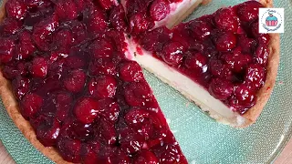 Творожный пирог с вишней, вкуснее чизкейка!
