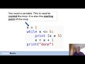 Python basics - While loops part 1