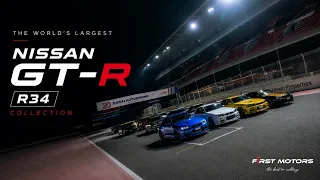 The WORLD’S LARGEST Nissan GT-R R34 Collection on Track! | 4K | JDM