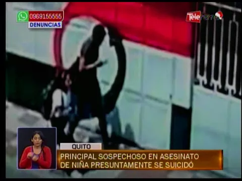 Principal sospechoso en asesinato de niña presuntamente se suicidó