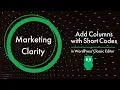 Use Classic Editor to Add Columns with Short Codes