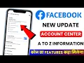 Facebook Account Center Update Facebook New Settings Update Facebook Settings Privacy Update