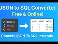 Json to sql database