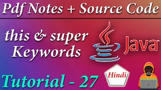 This Super keyword With Example in JAVA JAVA Tutorial in Hindi Death Code