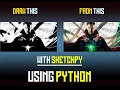 Do you know that you can do this with python using sketchpy Dr Strange Code Hub