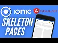 How to create Ghost Elements Skeleton Pages using ion-skeleton-text in Ionic Framework