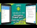 Android AIDE NavigationDrawer part-7 open new activity on item click