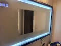 Bathroom Vanity Mirror Rectangular Frameless LED Wall Mount