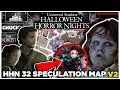 HHN 32 Speculation Map V2 For Halloween Horror Nights 2023 BREAKDOWN