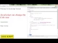 JAVA SCRIPT HOW TO CHANGE CSS ATTRIBUTE DEMO