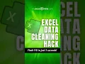 Data Cleaning in Excel