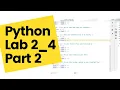 Python Lesson 2 4 Lab Part 2 - Food Preferences