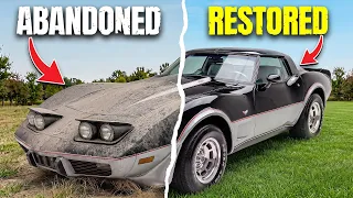 Restoring an ABANDONED 1978 Corvette Pace Car in 30 Minutes!