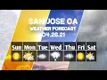 Weather Forecast San Jose California San Jose weather Forecast 2021