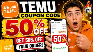 Temu Coupon Code 50 Off Get 50 OFF Your Order