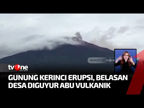 13 Desa di Kecamatan Gunung Tujuh Tersiram Abu Vulkanik Gunung Kerinci