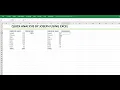 Quick analysis tool in Excel