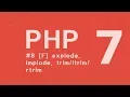 PHP 7 Tutorial ITA funzioni explode implode trim