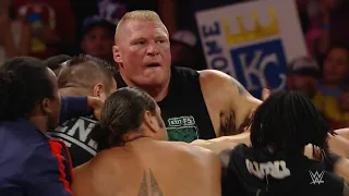 The Undertaker And Brock Lesnar Clash Before SummerSlam Raw July 20 2015 