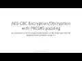 AES-CBC Encryption with PKCS5 padding in C