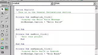 Code window views - vb6 tutorial 7