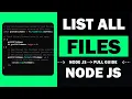 Node js how read all files in a directory A Step-by-Step Full Guide - ZZZ CODE zzzcode