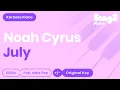Download Lagu July Karaoke | Noah Cyrus (Piano Karaoke)